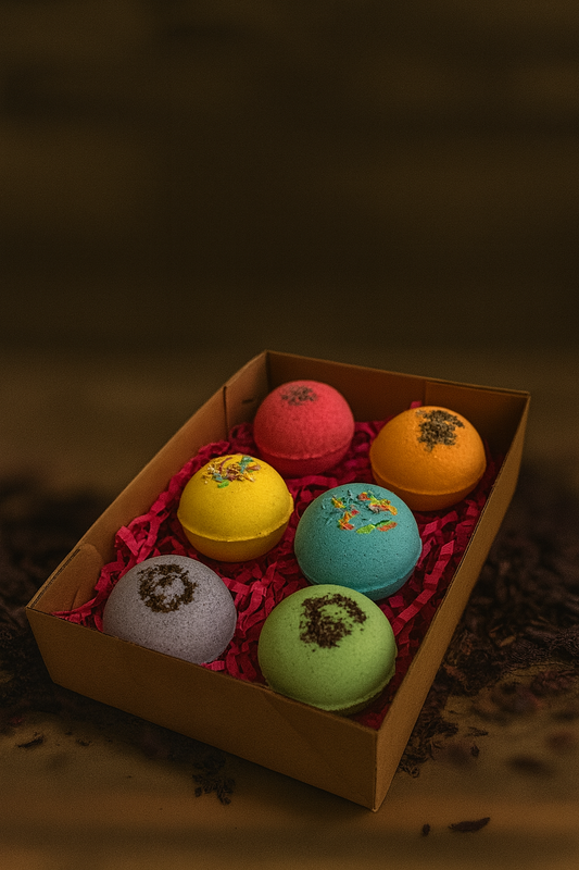 Banyo Bombası 12’li 80gr – Doğal, El Yapımı Bitkili Set