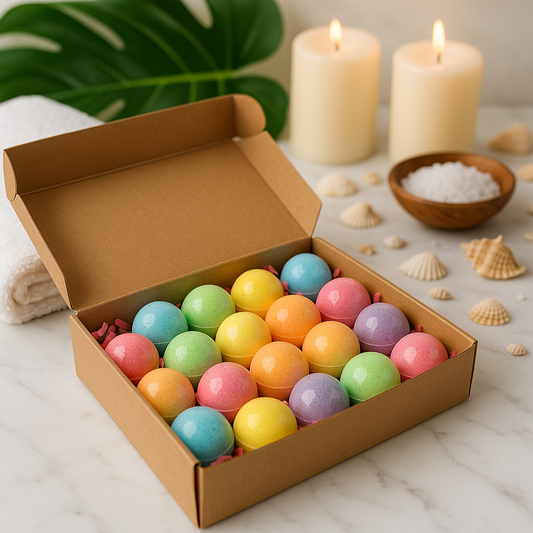 Banyo Bombası 18’li (45gr) – Doğal, El Yapımı Pedikür Seti