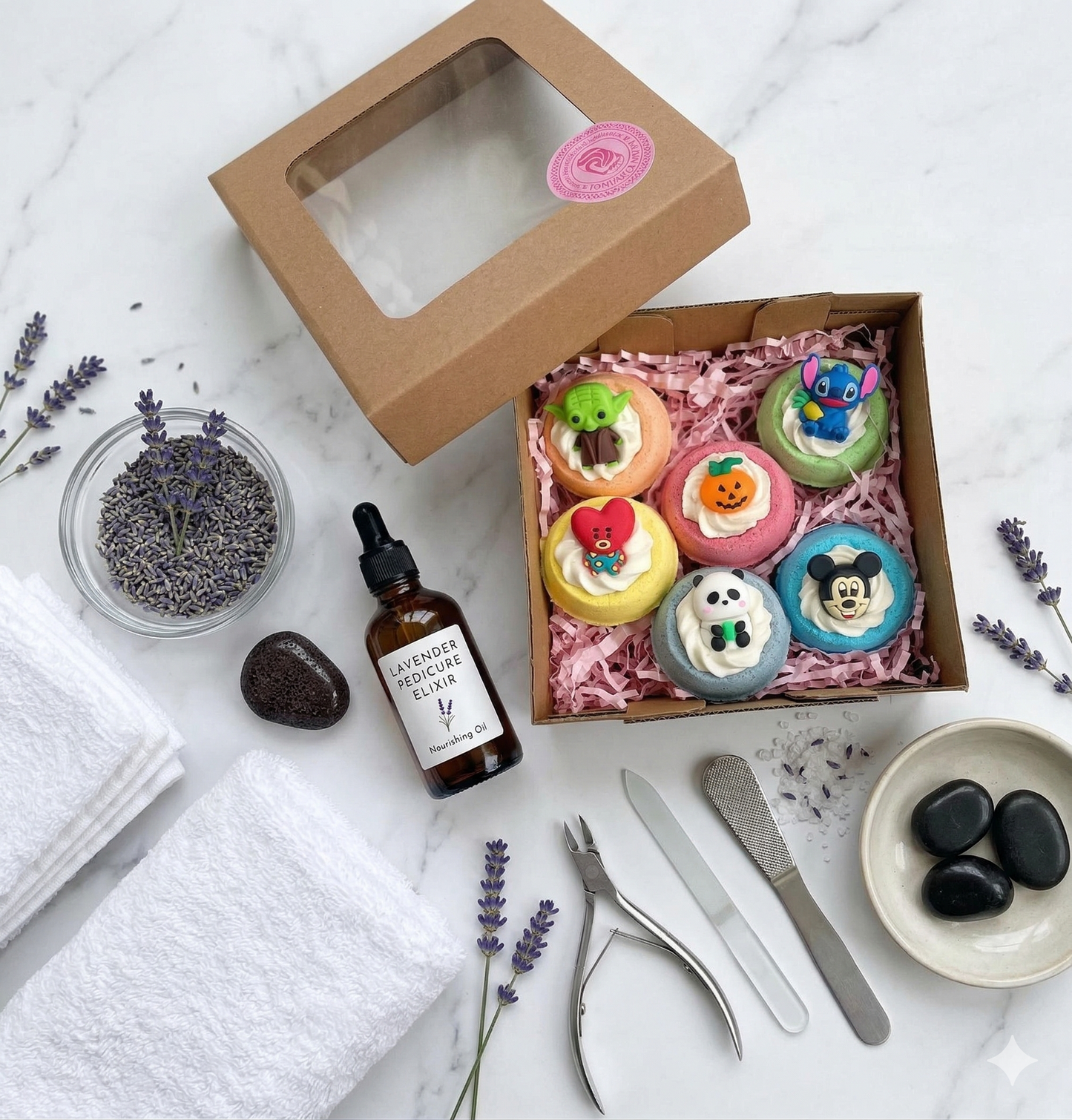 6’lı Cupcake Banyo Bombası Seti - Standart Boy Keyif Paketi (85g)