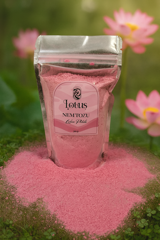 El Yapımı Banyo Tozu 250gr – Lotus Kokulu Doğal Peeling