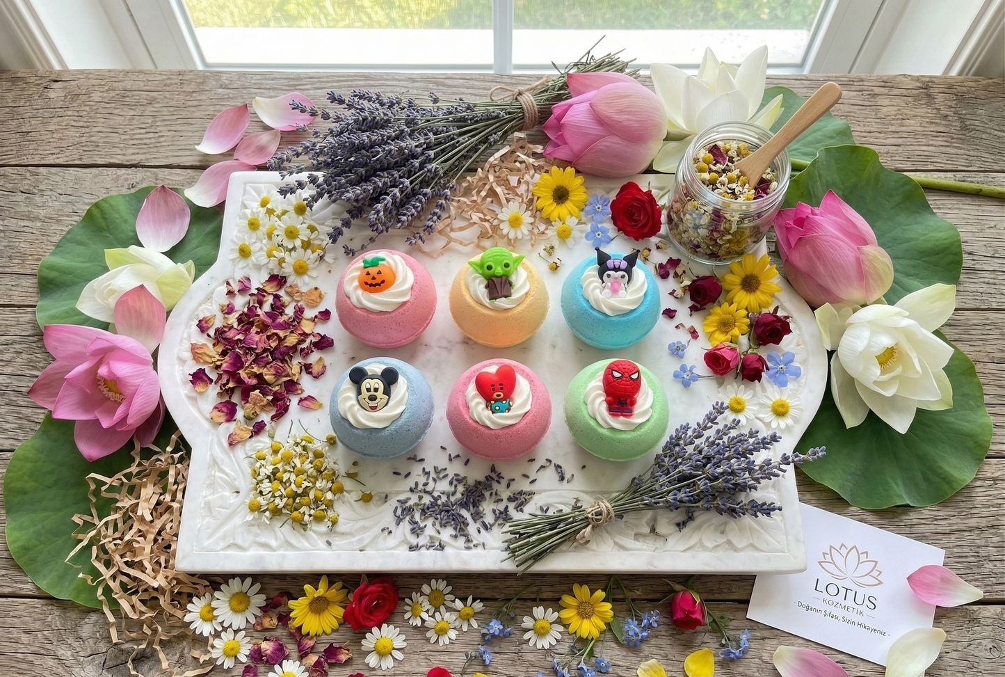 6’lı Cupcake Banyo Bombası Seti - Standart Boy Keyif Paketi (85g)